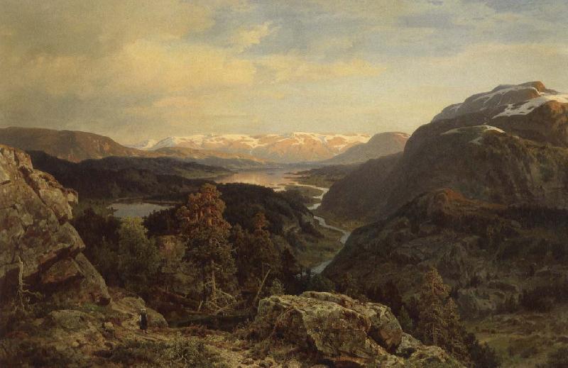 unknow artist norskt berglandskap i afonsta